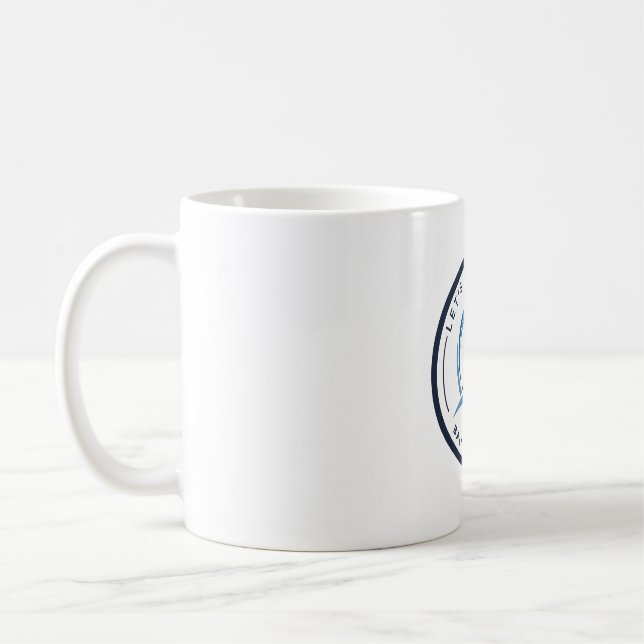 Vi går och surfar. Bali, Indonesien Kaffemugg (Vänster)