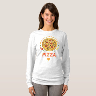 Vi går om du gillar pizzasologan t shirt