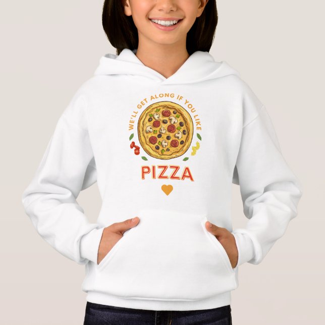 Vi går om du gillar pizzasologan t shirt (Framsida)