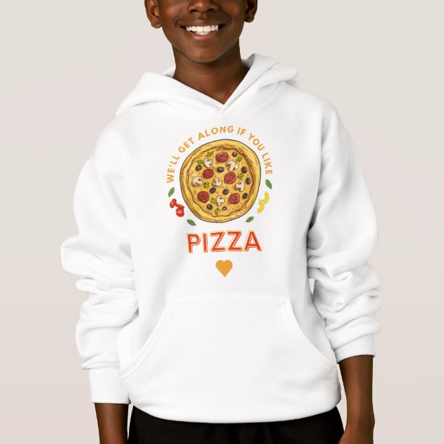 Vi går om du gillar pizzasologan t shirt (Framsida)