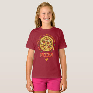 Vi går om du gillar pizzasologan t shirt