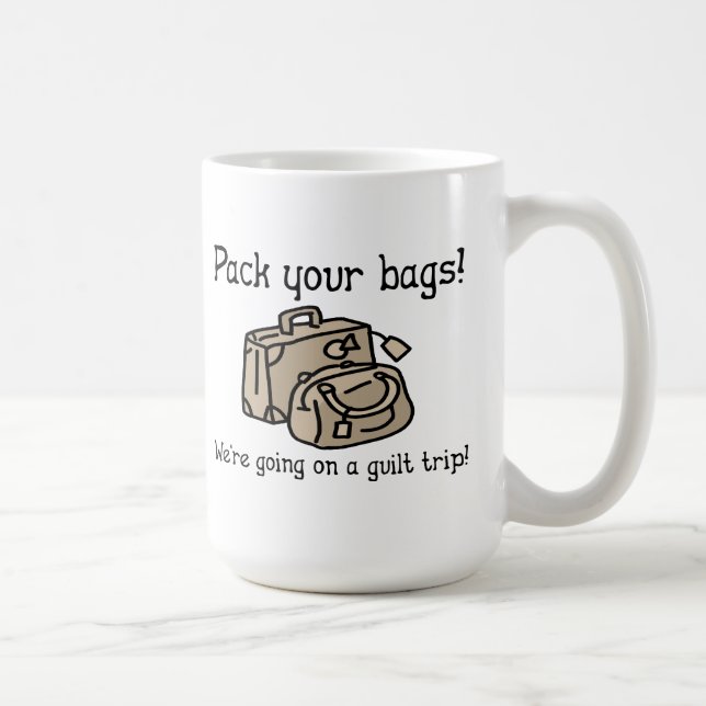 Vi Går På En Skuldkänsla Rolig Mugg (Höger)