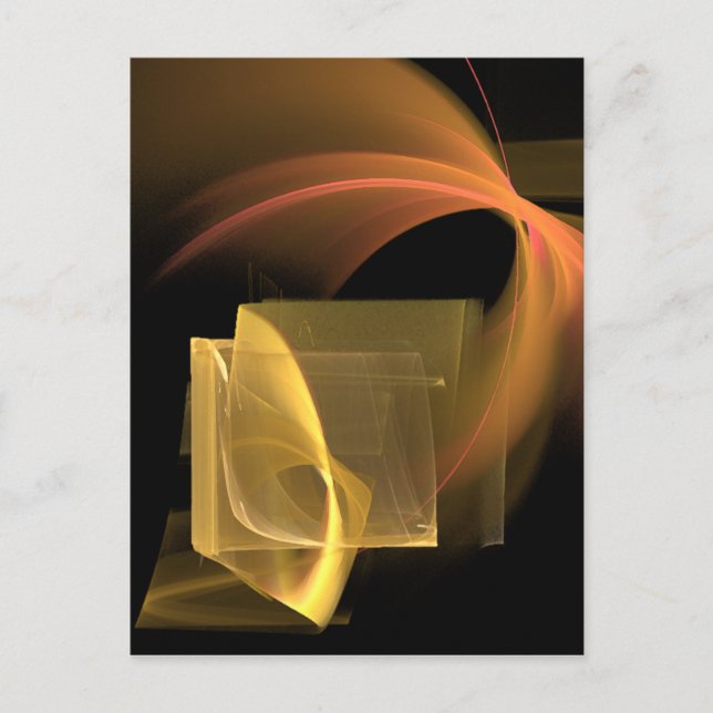 Vi går samman Abstrakt Modern Art Vykort (Framsida)