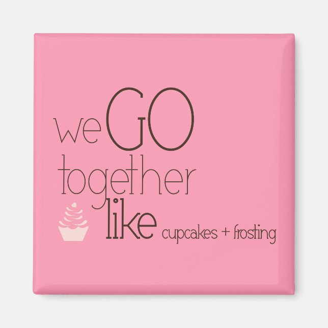 Vi går samman/som Muffinsar + frossa Magnet (Framsidan)