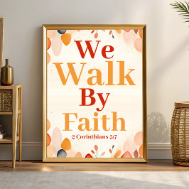 Vi går till Boho Christian Wall Art Print Poster