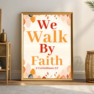 Vi går till Boho Christian Wall Art Print Poster