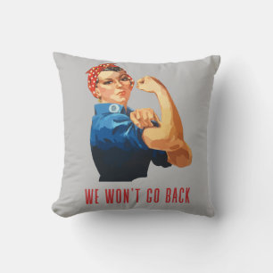 Vi går tillbaka Rosie Riveter Kudde