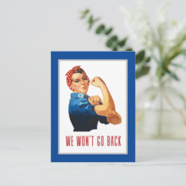 Vi går tillbaka Rosie Riveter Vykort