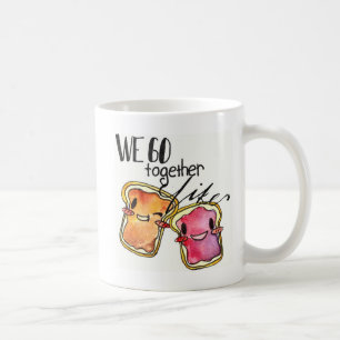 Vi går tillsammans likt jordnötsmör och göra g kaffemugg