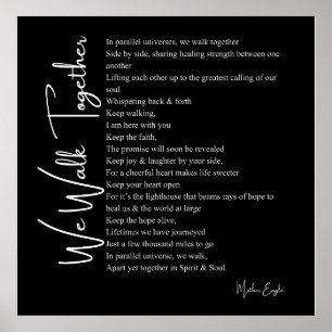 Vi går tillsammans med kärlek dikt poster murkonsd