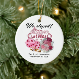 VI GIFT OSS PÅ RESAN! Bröllopsannonsering med Las Julgransprydnad Keramik