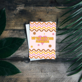 Vi Gifta sig Flower Power 60:s 70-tums Retro Inbjudningar