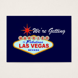 Vi Gifta sig i Fabulous Las Vegas Card Visitkort