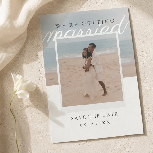 Vi Giftar Oss Redaktionell Foto Spara Datumet (We’re Getting Married Editorial Photo Save The Date)