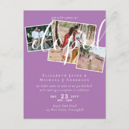 VI GIFTDE OSS Hemlighetsfull Vigselmottagning Fest Vykort