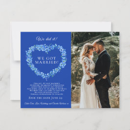 Vi gifte oss med blå glöd-jag-ingen-bröllopsfest