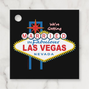 Vi gifter oss i Vegas Gåvor Etiketter