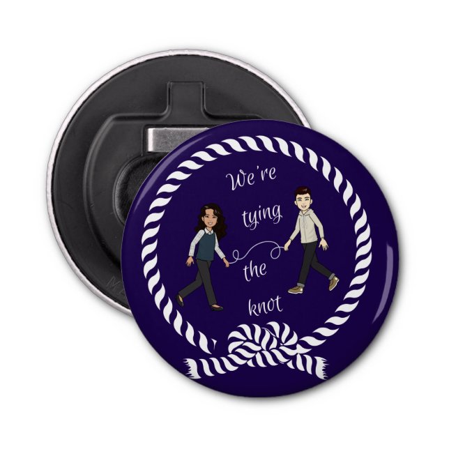 Vi Gifter sig Nautical Färgad Anime Flasköppnare (Framsidan)