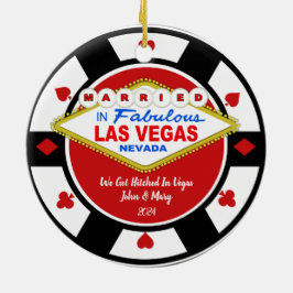 Vi Giftes i Vegas Ornament