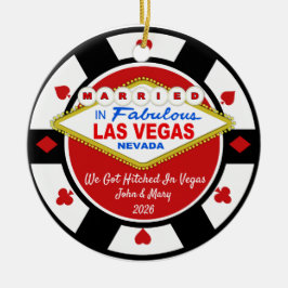 Vi Giftes i Vegas Ornament 2026