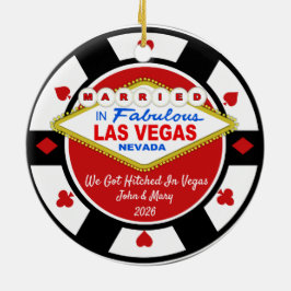 Vi Giftes i Vegas Ornament 2026