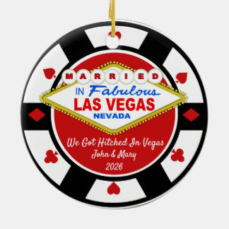 Vi Giftes i Vegas Ornament 2026