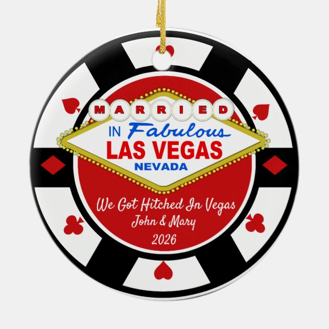 Vi Giftes i Vegas Ornament 2026 (Baksidan)