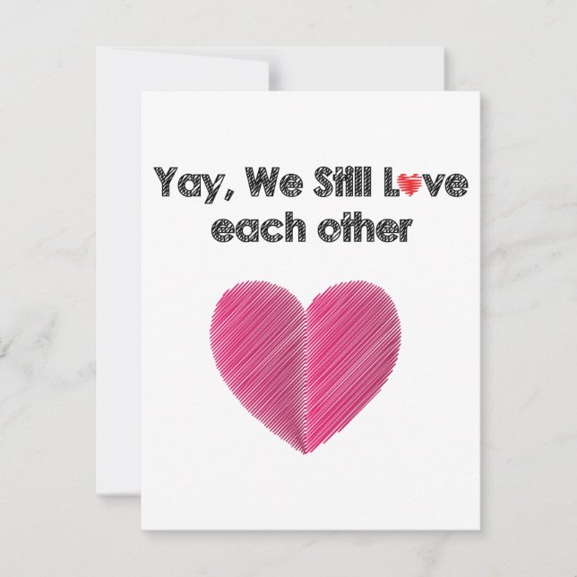 Vi gillar fortfarande varandra julkort (Framsida)