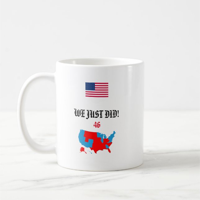 VI GJORDE BARA! 46 Joe Biden themed - Mugg (Vänster)