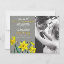 Vi gjorde det bröllopsfest spara datumet