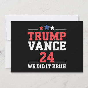 Vi gjorde det Bruh.. Vi vann Trump Vance 47:e Inbjudningar
