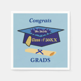 Vi gjorde det där klassade Blues Studenten Hat Pappersservett