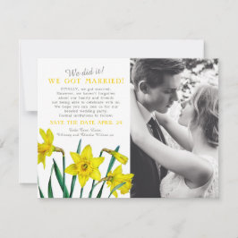 Vi gjorde det gifta bröllopsfest spara datumet