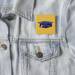 Vi gjorde det i klass två Blues Studenten Hat Knapp