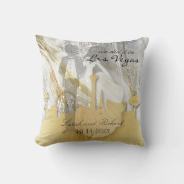 Vi gjorde det i Vegas Bröllop Keepsaké Kudde