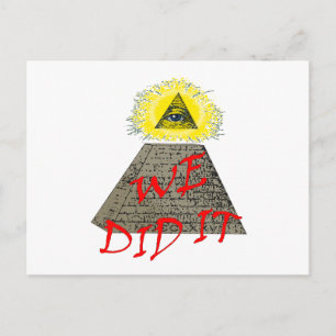 vi gjorde det (illuminatien) vykort