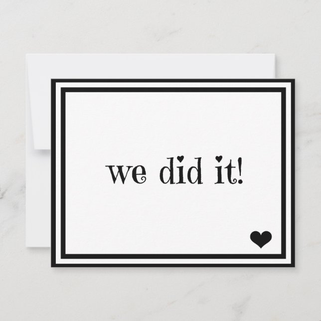 Vi Gjorde Det Inbjudningar (Framsida)