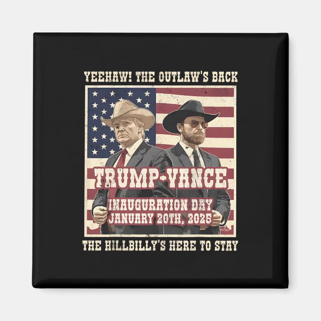Vi gjorde det, och Hillbilly Trump Vance. Magnet (Framsidan)