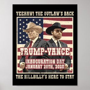 Vi gjorde det, och Hillbilly Trump Vance. Poster
