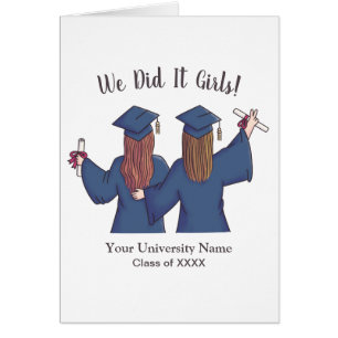 Vi gjorde det, Studenten Girls. Hälsningskort