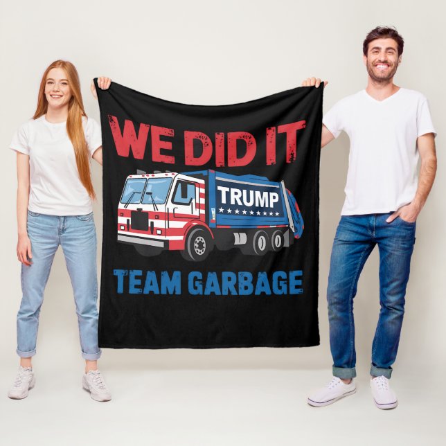 Vi gjorde det Team Sopor Trump President 47 USA Fleecefilt (På plats)