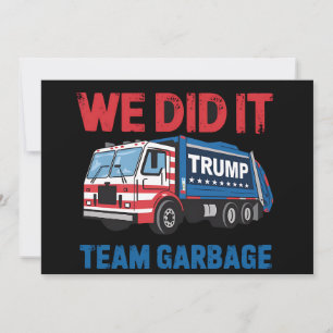 Vi Gjorde Det Team Sopor Trump President 47 USA Inbjudningar