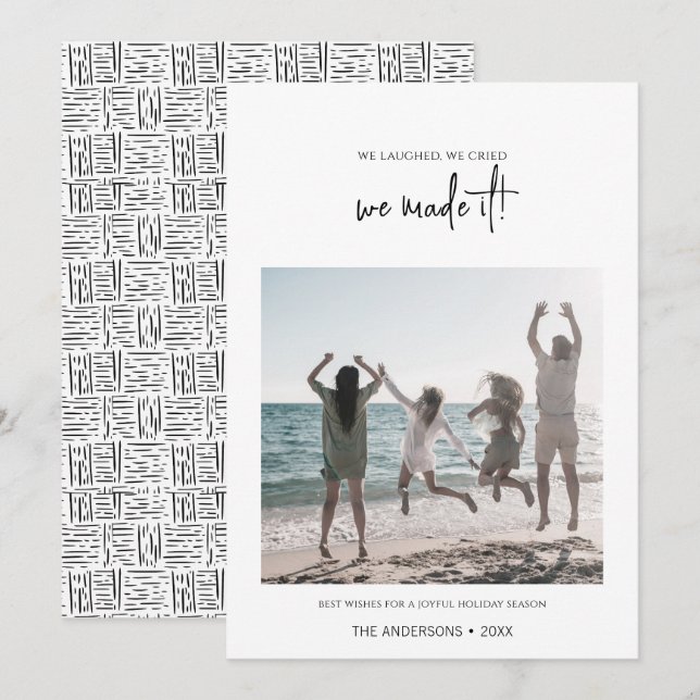 Vi gjorde det till jul julkort (Fram/baksida)