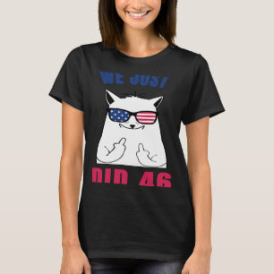 Vi Gjorde Just 46 Politiska Katt US Flagga Solglas T Shirt