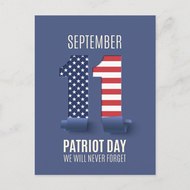 Vi glömmer aldrig 911 vykort (Framsida)