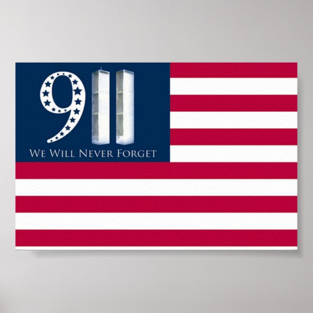Vi glömmer aldrig 9/11 poster (Framsidan)