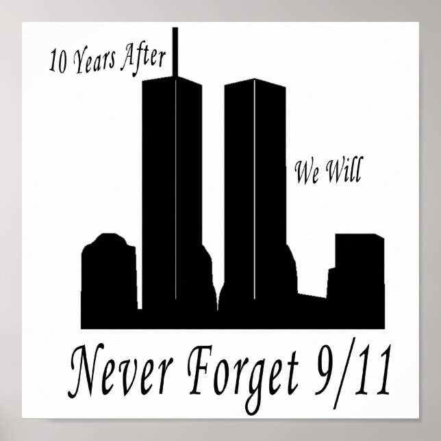 Vi glömmer aldrig 9/11 poster (Framsidan)