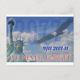 Vi glömmer aldrig vykortets 10-årsjubileum 9/11 vykort