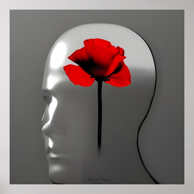 Vi glömmer inte - AI Digital Art Print Poster (Framsidan)