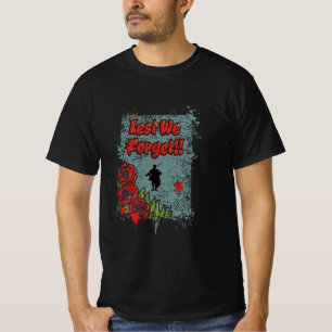 Vi glömmer inte minnesdagen Gravestone Grunge T Shirt